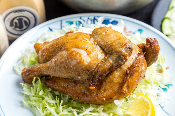 ひな鶏半身揚げ